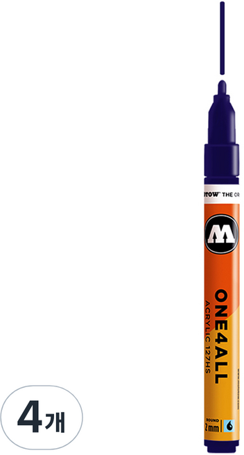 모로토우 원포올 아크릴 마카 2mm 127HS 043 violet dark, 4개