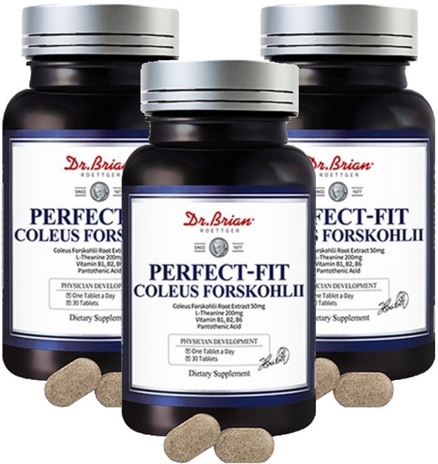 닥터브라이언 퍼펙트핏 콜레우스 포스콜리, 30정, 3개