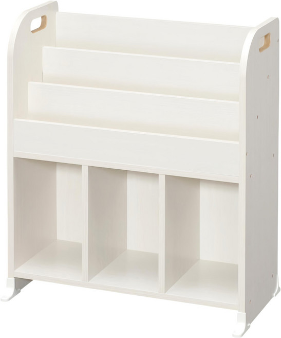 IRIS OHYAMA 愛麗思歐雅瑪 童心繪本架 ER-6030, 白色, 3層, 1個