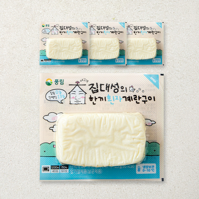 풍요한아침 한끼계란구이 흰자, 125g, 4개