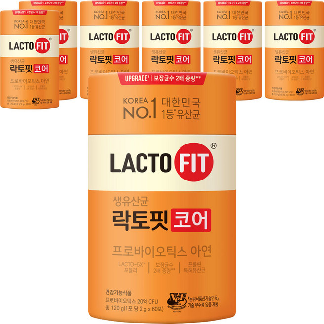 락토핏 코어 유산균 60p, 120g, 7개