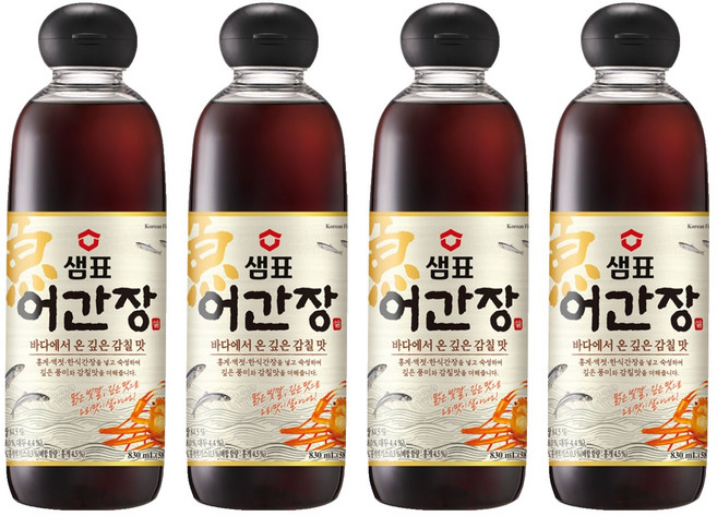 샘표 어간장, 830ml, 4개