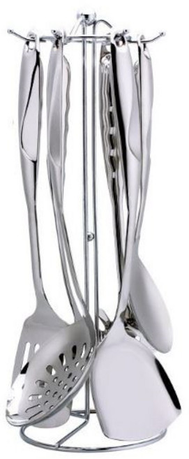 블럭마트 스테인레스 조리도구 걸이 6구, 1개