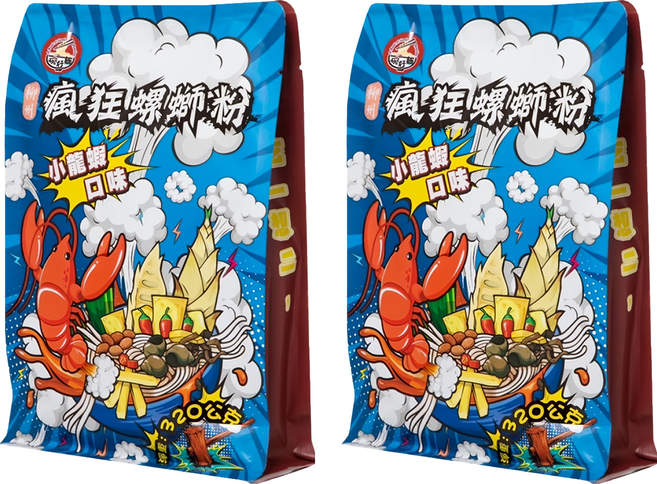 一碗好麵 瘋狂螺螄粉 小龍蝦口味 320g, 2包