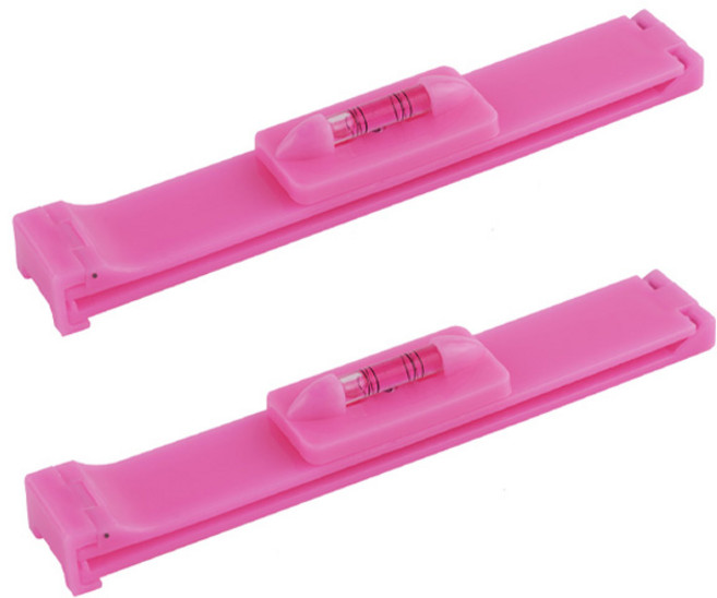 바비온 헤어 수평집게, 핑크, 2개