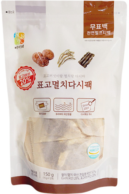 석하 표고멸치 다시팩, 150g, 1개