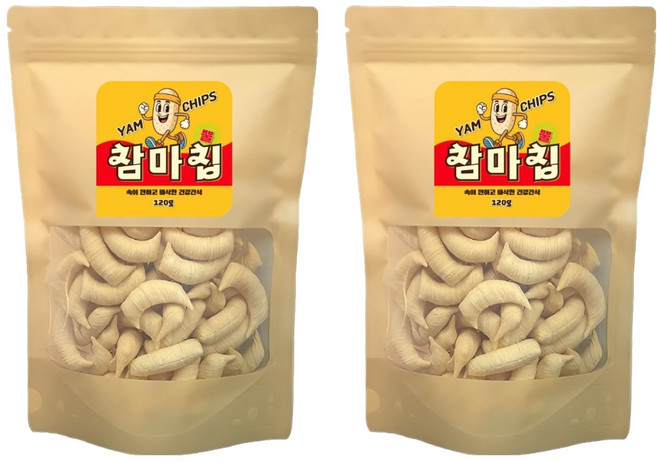 뿔 참마칩, 2개, 120g