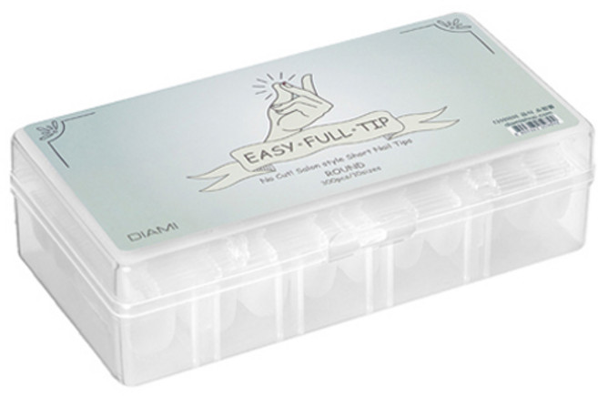 다이아미 카누 이지 풀 네일팁 10종 x 30p, 라운드, 1개