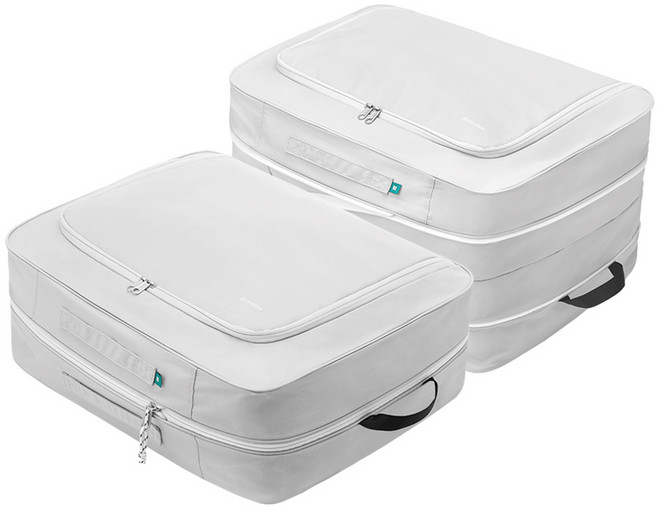 브랜든 2세대 부피순삭 의류 이불 다용도 대형 압축 파우치 2매세트