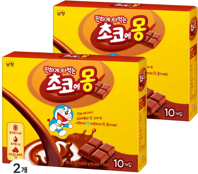 초코에몽 진하게 타먹는 핫초코분말, 30g, 10개입, 2개