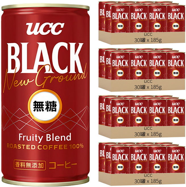 ucc 赤 濃醇無糖咖啡, 185g, 120罐