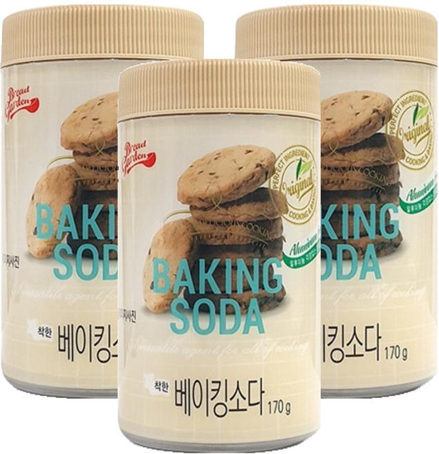브레드가든 베이킹소다, 170g, 3개