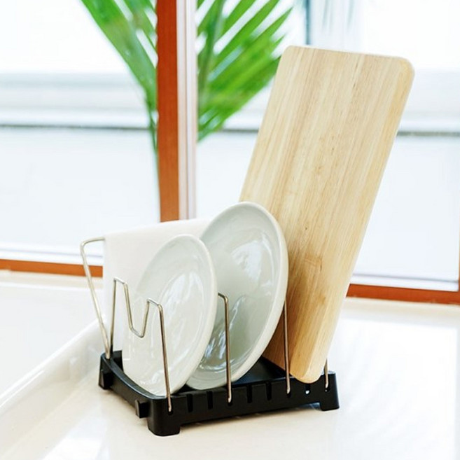 생활공식 후라이팬 정리대, 3단, 실버, 1개