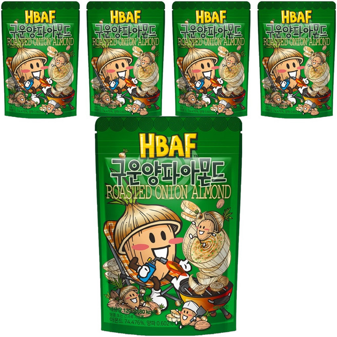 바프 구운양파 아몬드, 120g, 5개