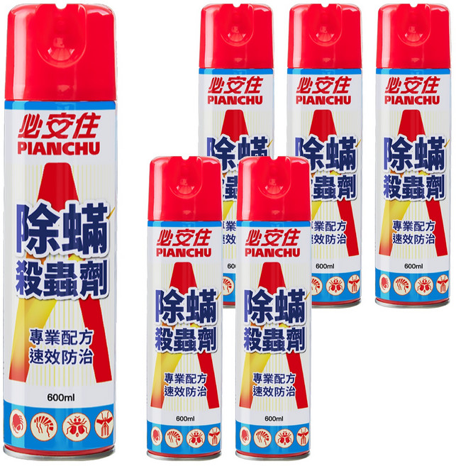 必安住 除蹣殺蟲劑, 600ml, 6瓶