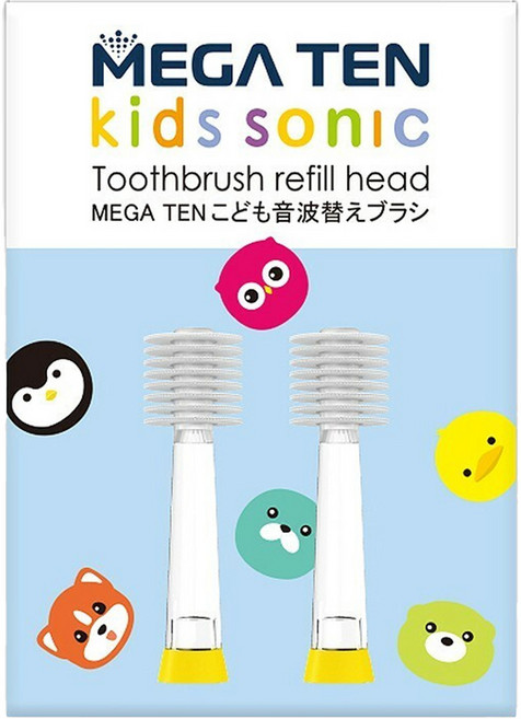 VIVATEC 頂級款 Mega Ten 360度牙刷 補充刷頭, 混和顏色, 6個裝, 1組