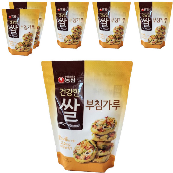 농심 건강한 쌀 부침가루, 450g, 6개