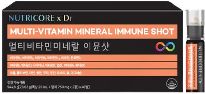 뉴트리코어 Dr 멀티 비타민 미네랄 이뮨샷, 40회분, 1개