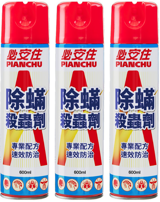 必安住 除蹣殺蟲劑, 600ml, 3瓶