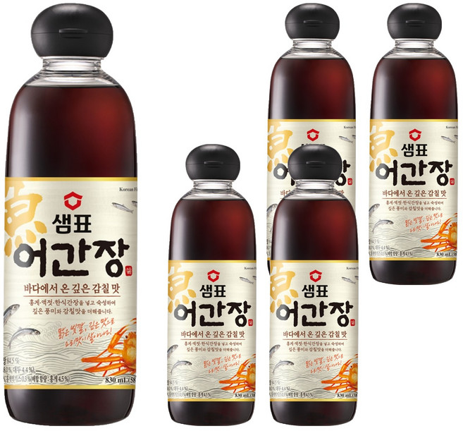샘표 어간장, 830ml, 5개