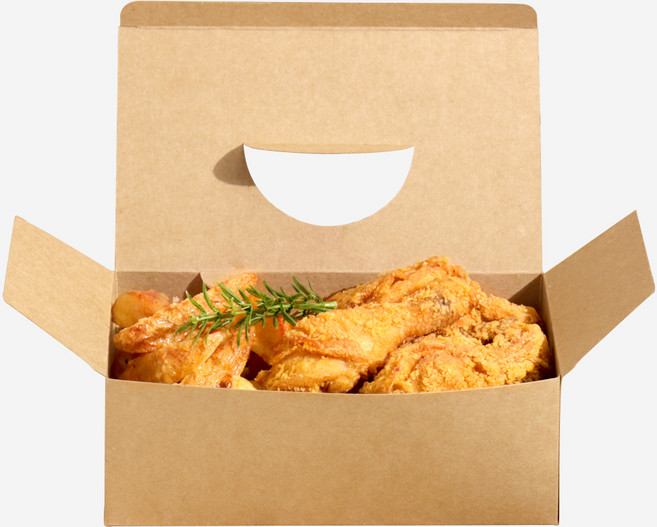 대경상사 크라프트 치킨박스 대, 1개입, 100개