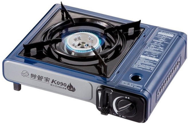 HouseKeeper 妙管家 新火王休閒瓦斯爐 1.4kg, 深藍色, 1盒