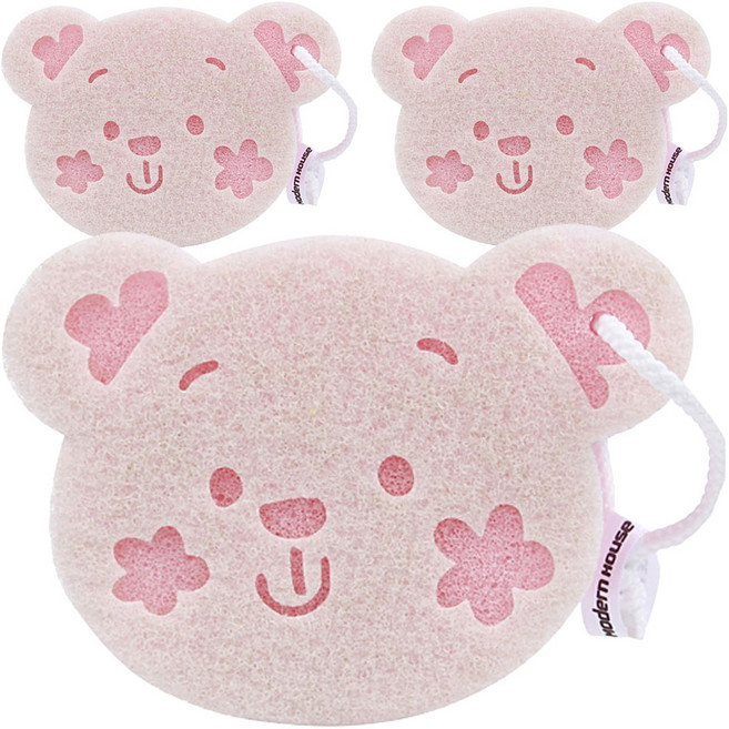 모던하우스 다목적수세미 플로레티 (핑크), 1개입, 3개