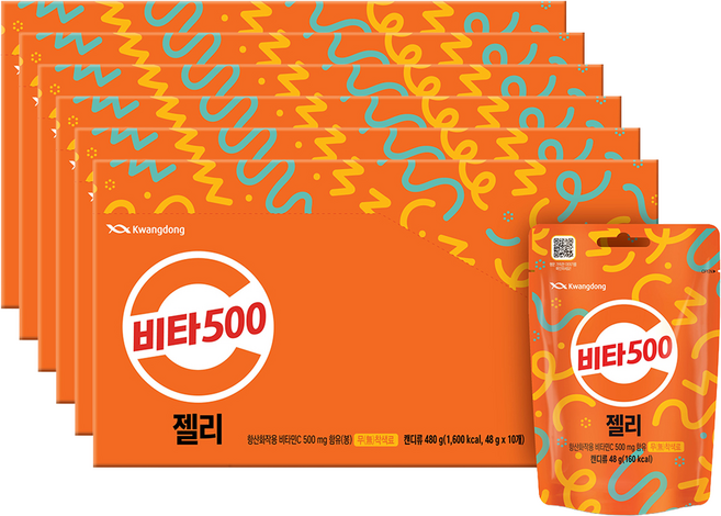 비타500 광동 젤리, 480g, 6개