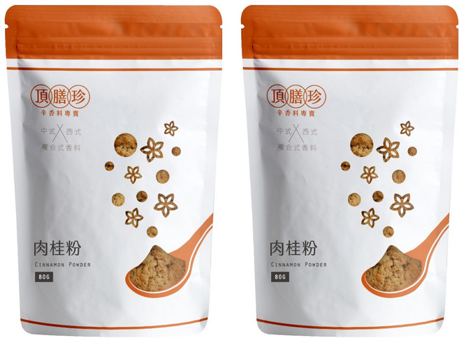 頂膳珍 肉桂粉, 80g, 2包