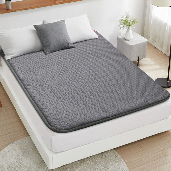 한일의료기매트 카본 탄소매트, 05 심플 그레이, 더블(200cm x 140cm x 두께 3cm)