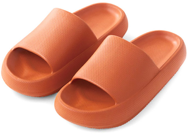 마켓플랜 통통 거실 실내화, 오렌지, 1개