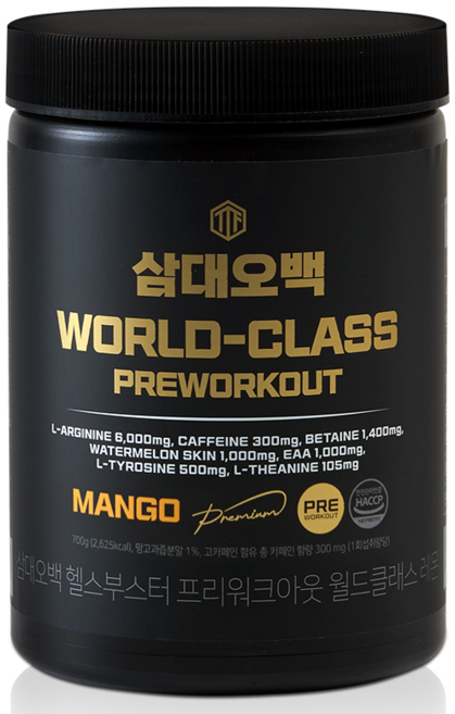 삼대오백 헬스부스터 프리워크아웃 월드클래스 분말 망고, 700g, 1개