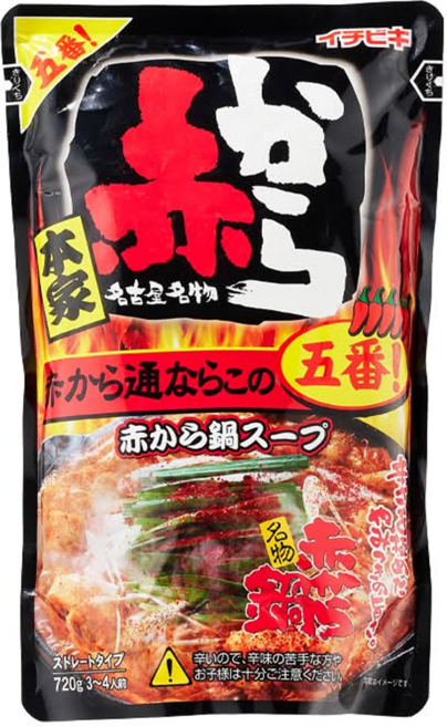 ICHIBIKI 一引 日本特辣赤紅火鍋湯底5級辣, 720g, 1個