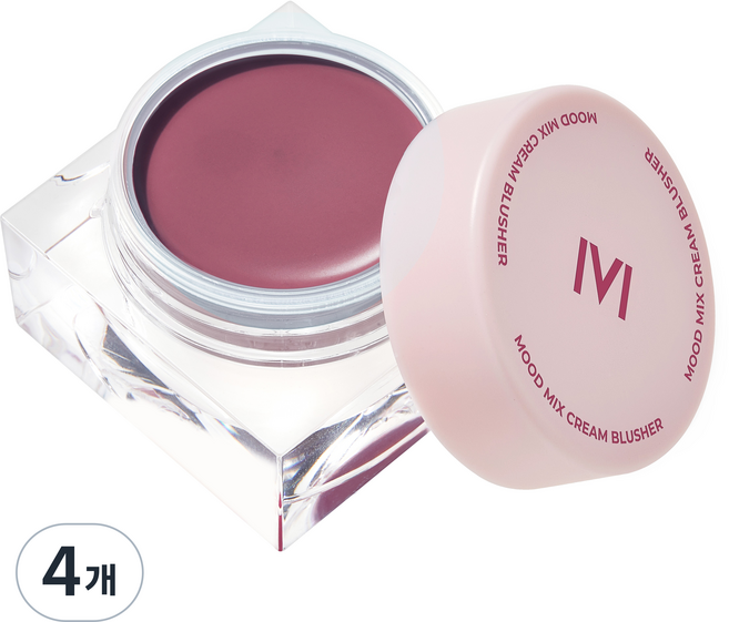 매드피치 무드 믹스 크림 블러셔 10g, 타로 플러쉬 보라, 4개