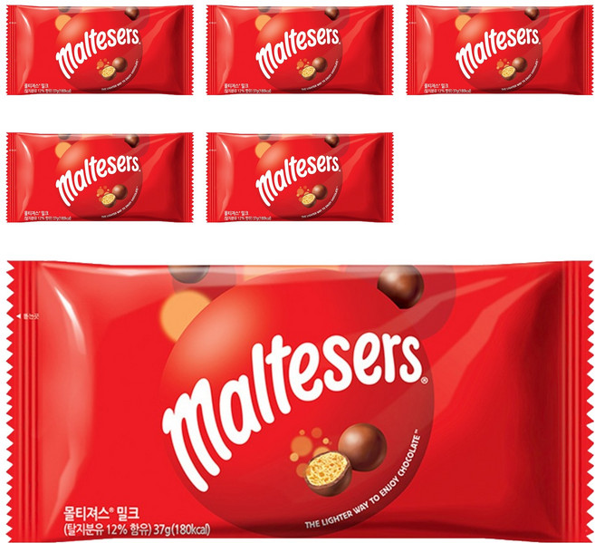 몰티져스 밀크, 37g, 6개