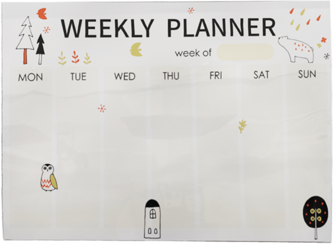 AA 晶裕荃 週曆 磁鐵白板 WB65B-A305 森林, 1個