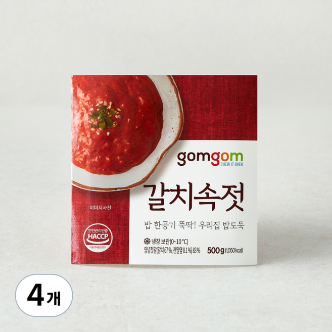 곰곰 갈치속젓, 500g, 4개