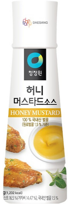 청정원 허니 머스타드 소스, 320g, 1개