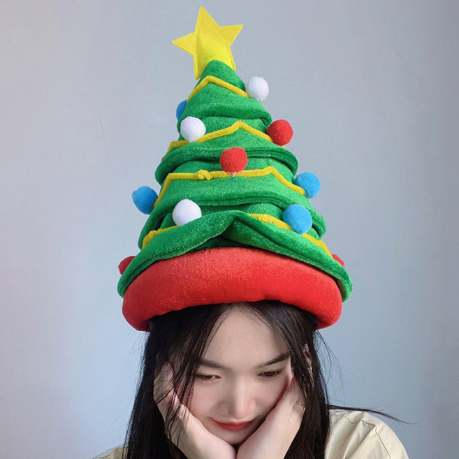 크리스마스 초록 트리모자, 혼합색상, 1개