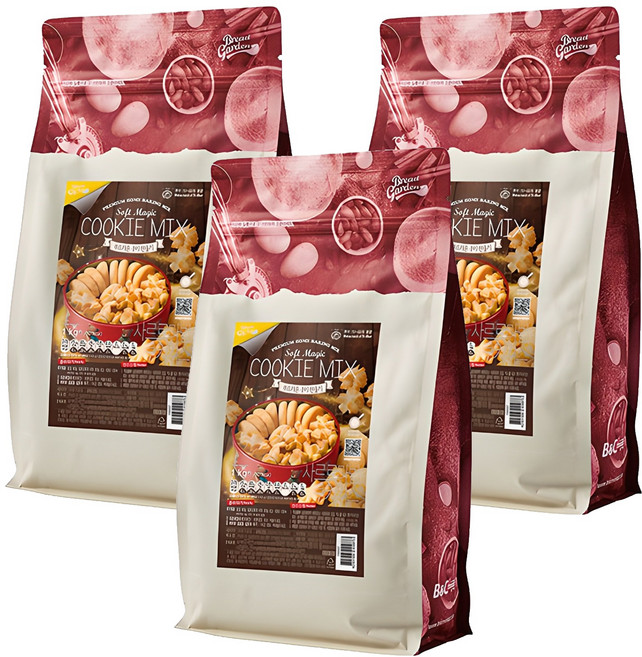 브레드가든 사르르 마법 쿠키 믹스, 3개, 1kg