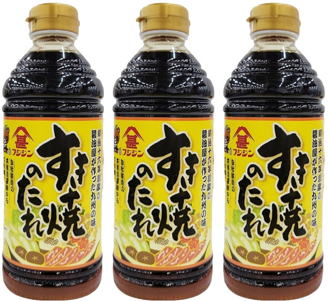 Fujijin 富士甚 壽喜燒用醬, 500ml, 3瓶