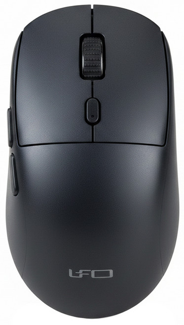 INTOPIC 廣鼎 靜音無線滑鼠 MSW-D150 2.4G+BT雙模式 三通道連線 人體工學設計 3段可調DPI, Black