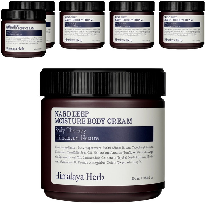 나드 딥 모이스처 바디크림 라벤더머스크향, 400ml, 6개