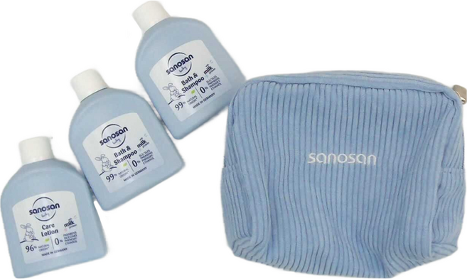 sanosan re:mind 嬰兒極潤保養外出旅行套裝 (極潤乳液50ml 溫和洗髮沐浴露50ml), 1組