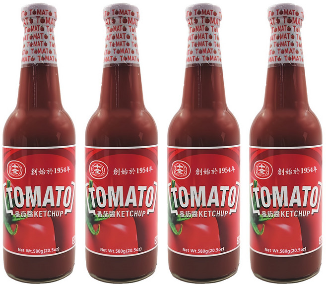 十全 番茄醬, 580g, 4瓶