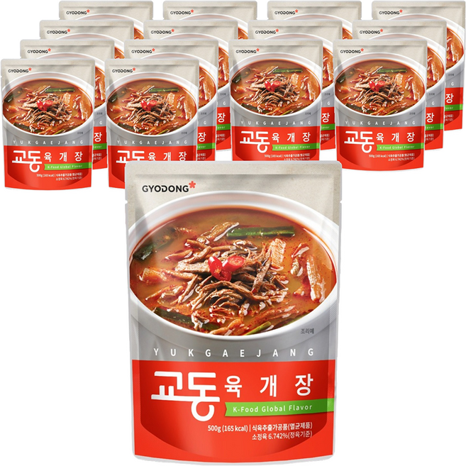 교동식품 육개장, 500g, 15개