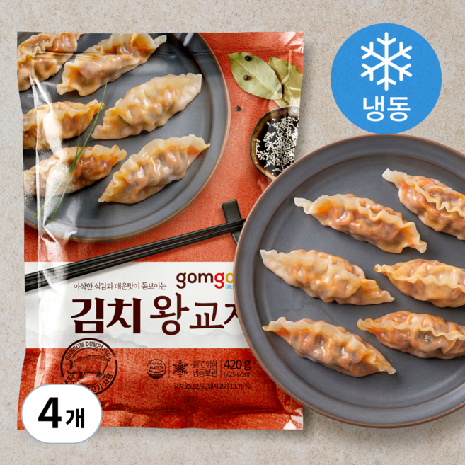 곰곰 김치왕교자, 420g, 4개