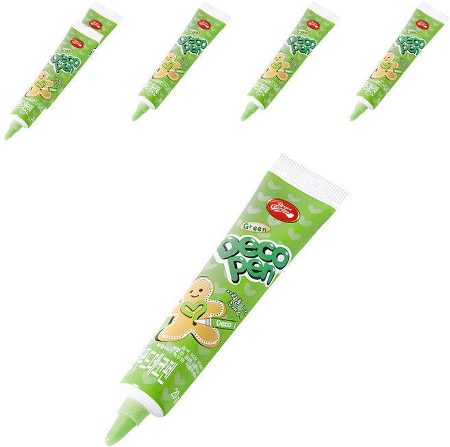 브레드가든 그린 푸드 데코펜, 20g, 6개