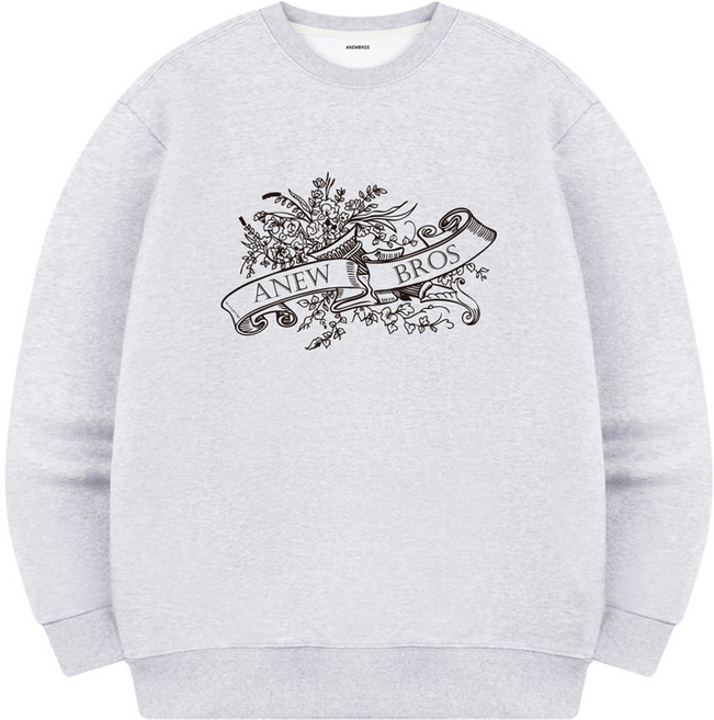 어뉴브로스 빈티지플라워 기모 맨투맨 AMA_0004