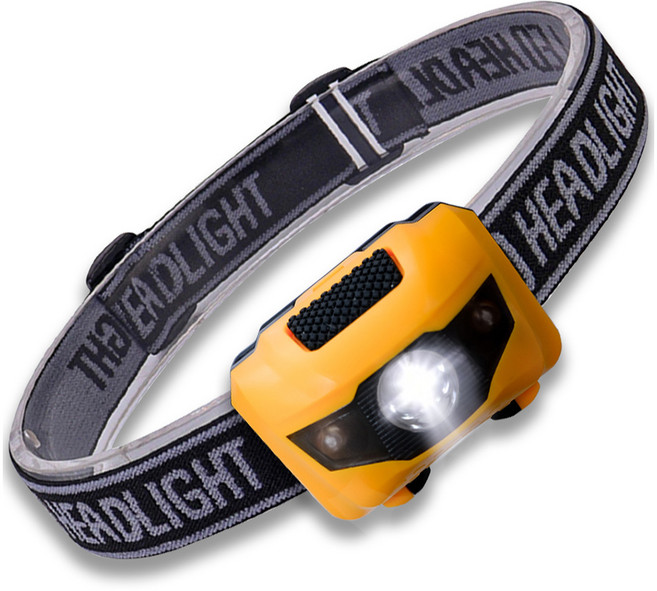 지미스홈 캠핑 작업 헤드랜턴, 옐로우, 1개